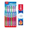 Super Clean Toothbrush 6-pack with Grapefruit Mint Toothpaste