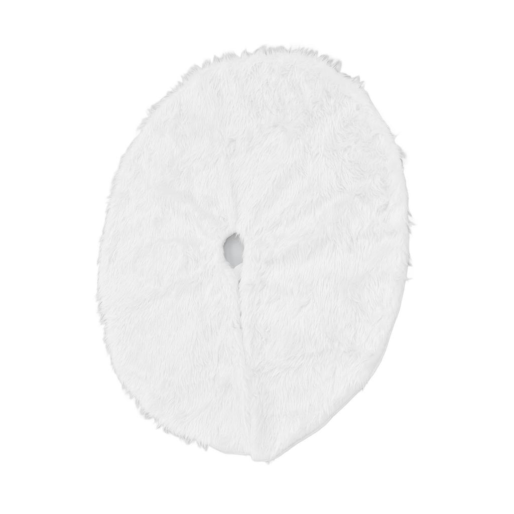 Weihnachtsbaumdecke Schneeweiße Weihnachtsbaummatte für X-mas Festliche Feiertagsparty Dekoration