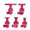 090E 5Pcs Lockable Puller Automotive Dents Repair Tool Gasket Aluminum Thickened Drawing Plate Dents Repair Accessories