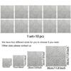 10Pcs  Grey Tile Stickers Fan-Shaped Sunflower Patchwork Wall Decals Waterproof Anti-Slip Backsplash Wallpaper for Living Room Kitchen Bathroom
