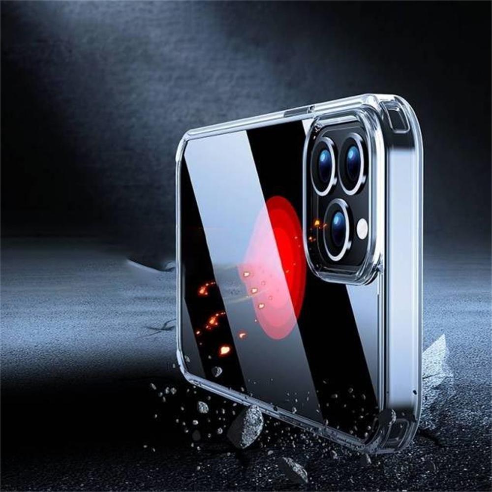 X-LEVEL For iPhone 13 Pro Max Clear Case PC+TPU Shockproof Phone Back Cover