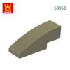 142Pcs/lot 50950 3x1 Curved Constructing Blocks MOC Classic Accessories Compatible Featuring Bricks Children Playthings Gift Box
