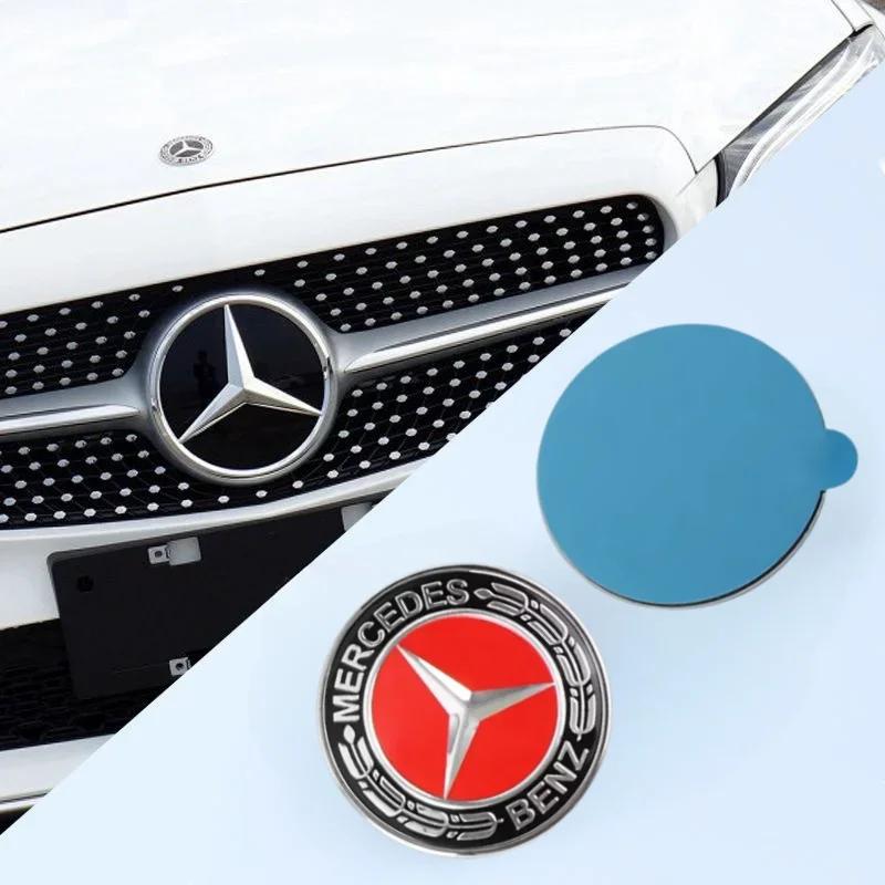 Car Metal 57mm Front Hood Badge Logo For Mercedes Benz AMG W177 W253 X253 X205 GLC/GLE/ML-class A0008171901 Sticker Accessories