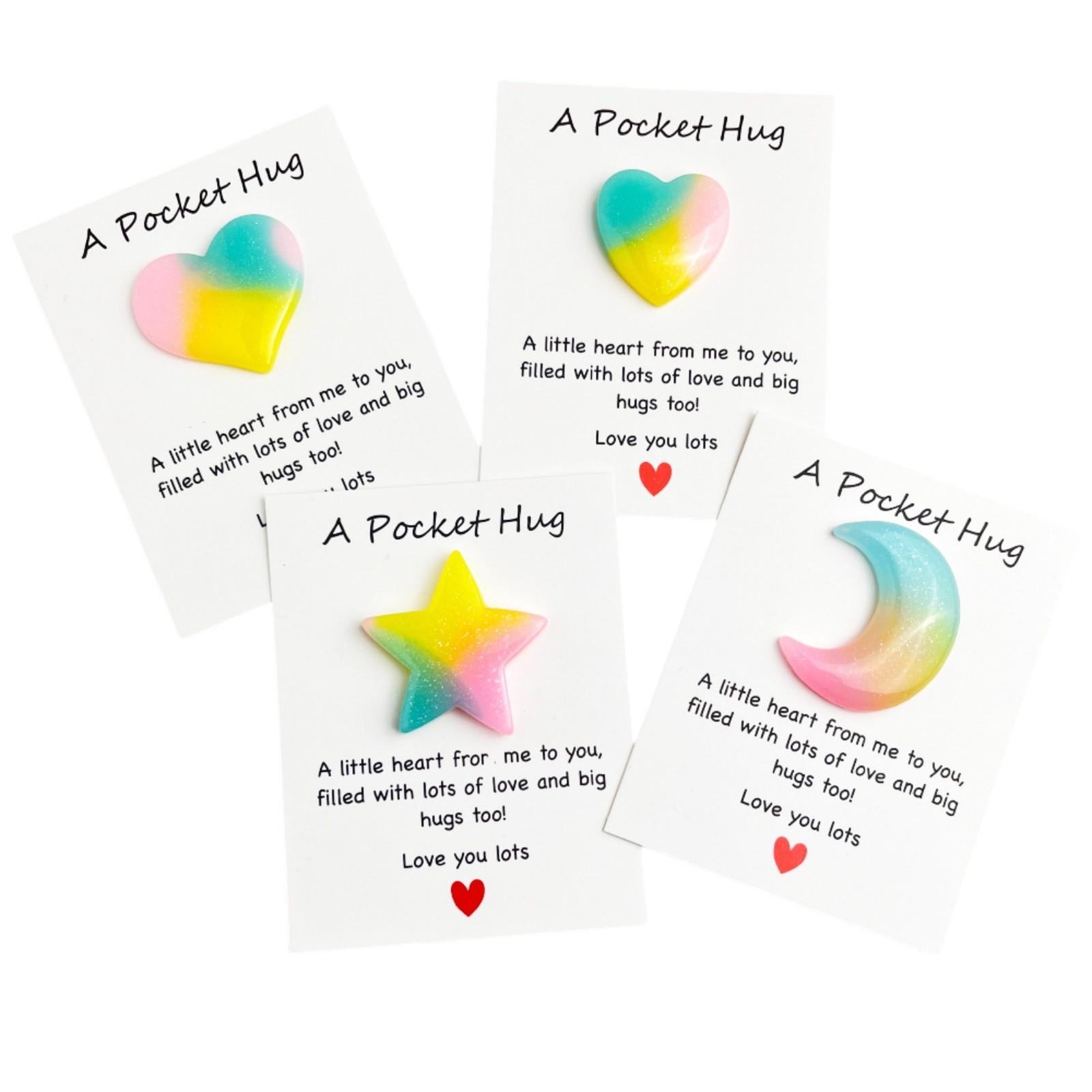 

Valentine s Day Pocket Hug Heart With Greeting Cards,Distance Relationship Gifts,Gifts For Boyfriend Girlfriend,I Love You Gift For Him Her One Size