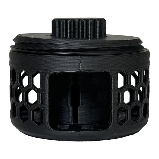 

Органайзер для рулетки 3D-печатный полый видимый мягкий футляр для хранения рулетки портативный компактный универсальный выдвижной гибкий держатель линейки крышка чёрный