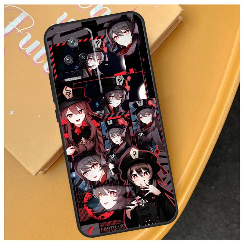 Genshin Impact Zhongli Hutao Case For POCO F5 X5 X3 Pro F3 F4 X4 GT M4 M5 Back Cover For Xiaomi 12 Lite 11 13 11T 12T Pro