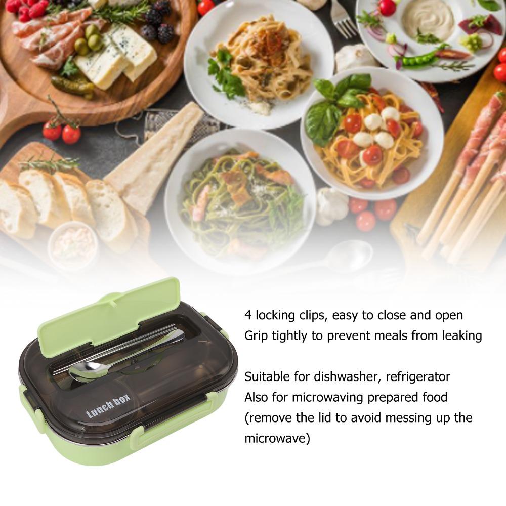 304 Stainless Steel Lunch Storage Container 2000ml Food Container Thermal Lunch Box  For Travel