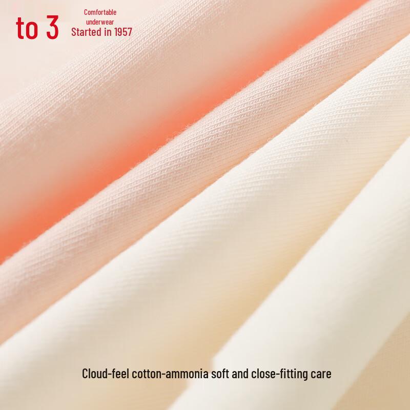 Hongdou Women's 7A Antibacterial Cotton-Spandex Briefs with Silk Gusset (4-Pack)