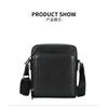 Large Capacity Leather Men's Diagonal Bag High-end Casual Vertical Shoulder 9-inch Tablet Portable Cowhide Trendy