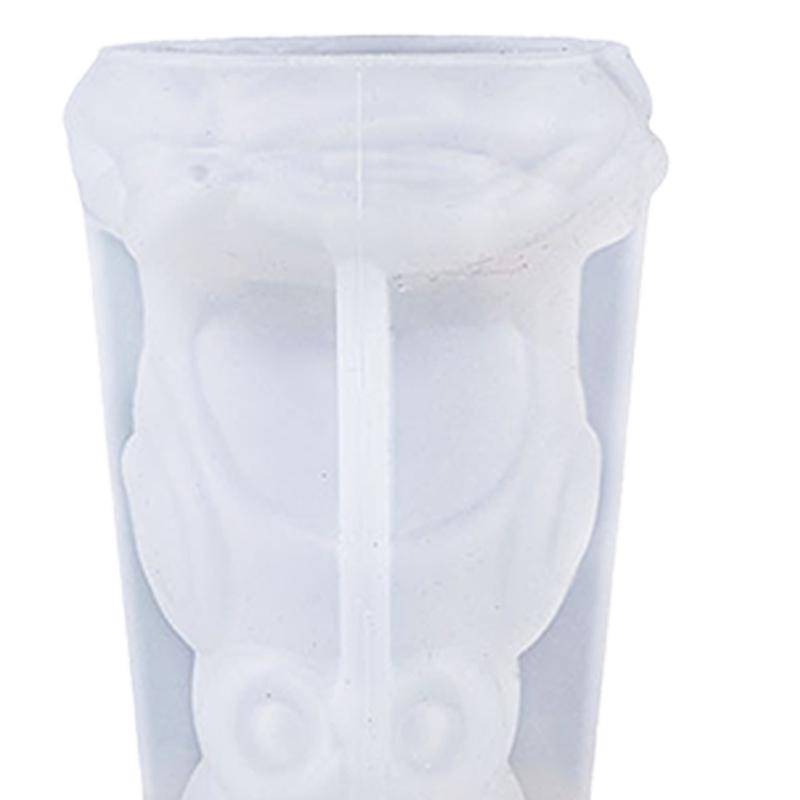 Statue Famille Hiboux Moules à Bougies en Silicone Silicone de Qualité Alimentaire Pour Coulage Résine Savon Bougie Chocolat Décoration Halloween