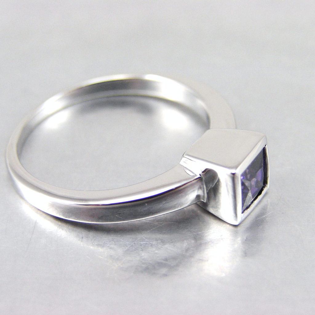 Inel de argint 'Angela' ametist