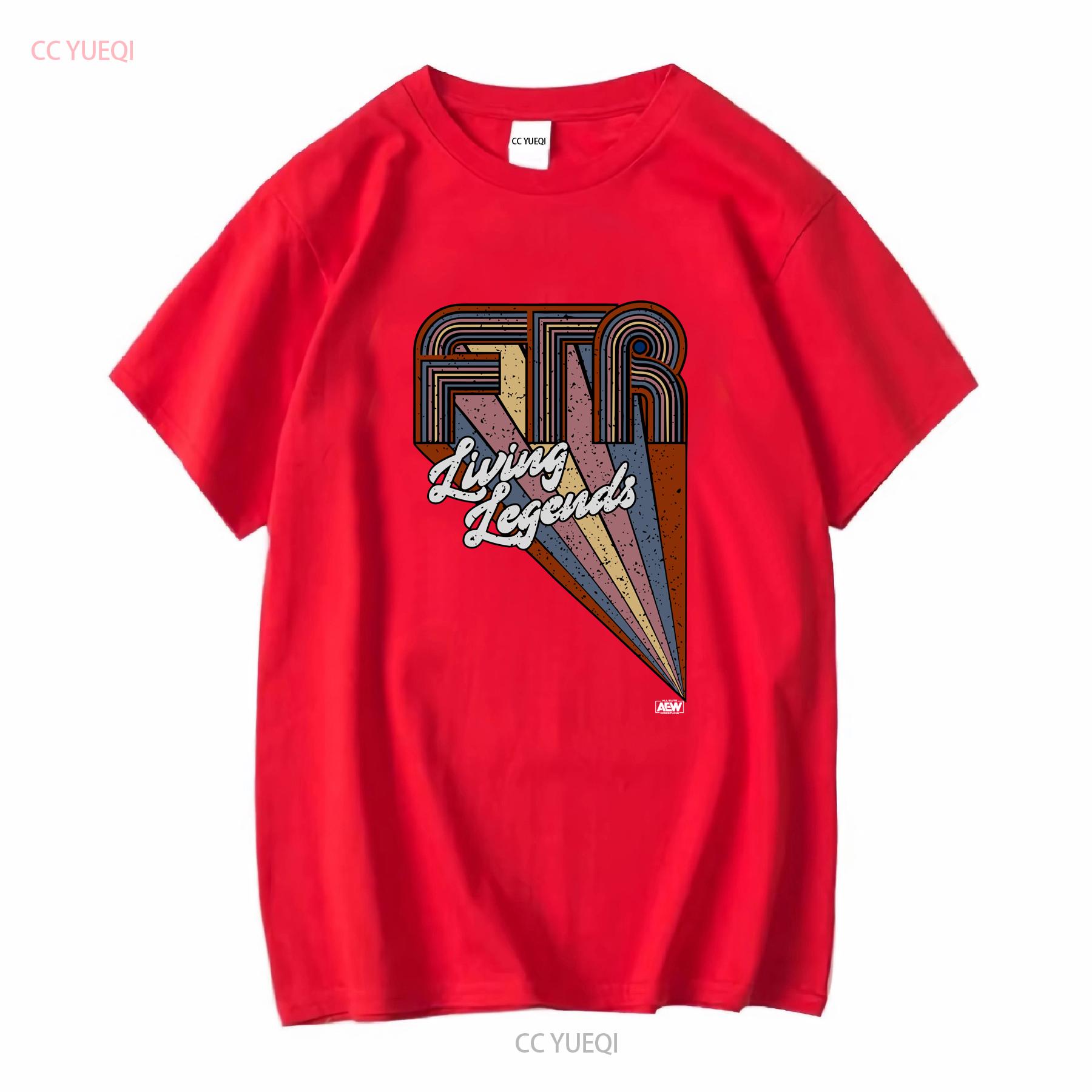 FTR Living Legends AEW Official T Shirt long or short sleeves vintage Washed Breathable Stretched Stylish fashion S