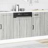 Dishwasher Panel Lucca Grey Sonoma Wood Based Material