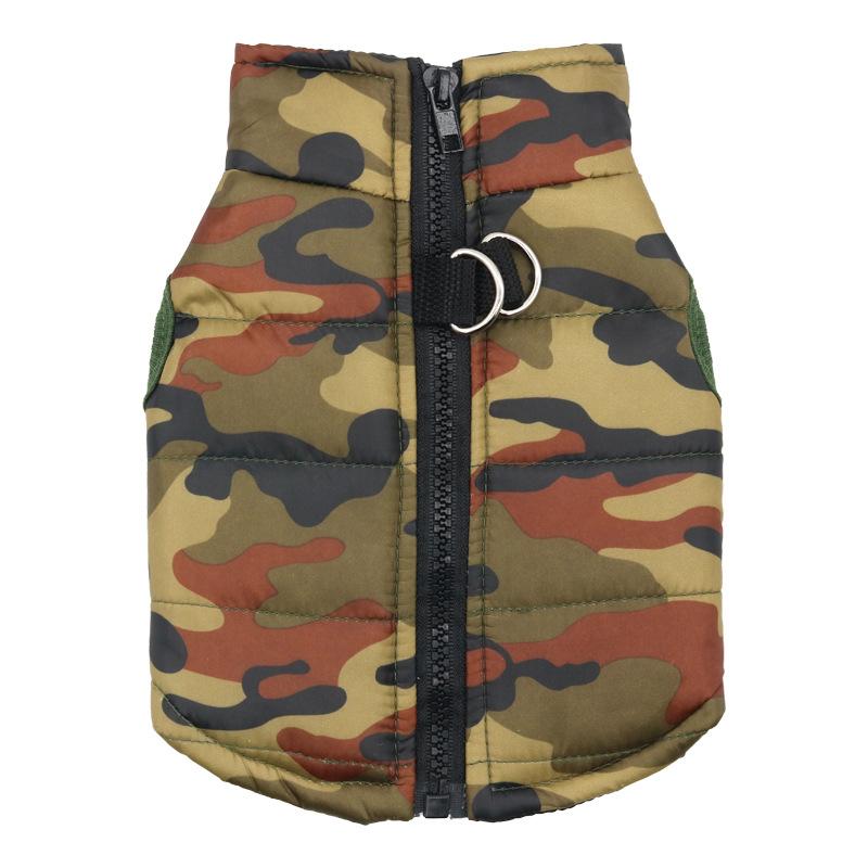 Módní domácí mazlíček Oblečení pro malého psa Zimní zateplená bunda pro psy Postroj pro štěně Čivava XS-XL