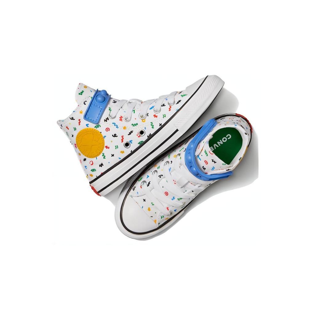 Converse Chuck Taylor All Star Graffiti High Top Canvas Shoes Kids Sneakers White A06316C