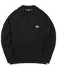 COLUMBIA UNIVERSITY 1754 Crown Over-Fit Half Sweater Black