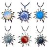 Stylish Sun Pendant Necklace Party Accessory Necklace Elegant Crystal Ornament Enhancing Charm with Every Wear