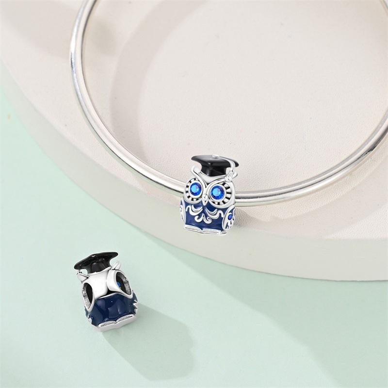 Graduation Season Charm Panda Owl Pendant Bracelet Jewelry Accessory