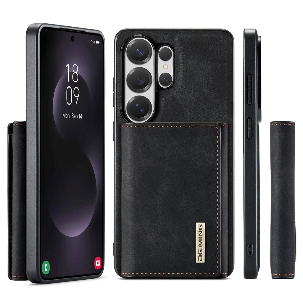 DG.MING-M1 Luxury 2-in-1 Removable Magnetic Flip Premium PU Leather Case Wallet Card Holder Back Cover For Cell Phones