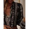 New Women's Elegant Long Sleeve Blouse Casual Chic Shirt Top
