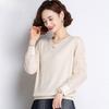 Casual Knitted Sweater for Women Thin and Cut-out Pullover Stylish and Loose Casual V-neck Sweater