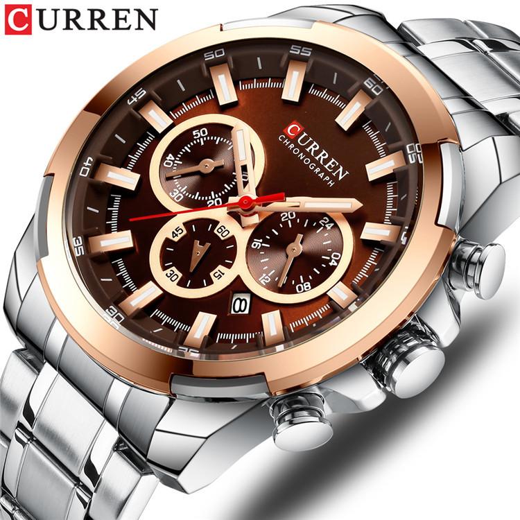 CURREN Men's Six-pin Calendar Men's Watch Business Waterproof Quartz Watch