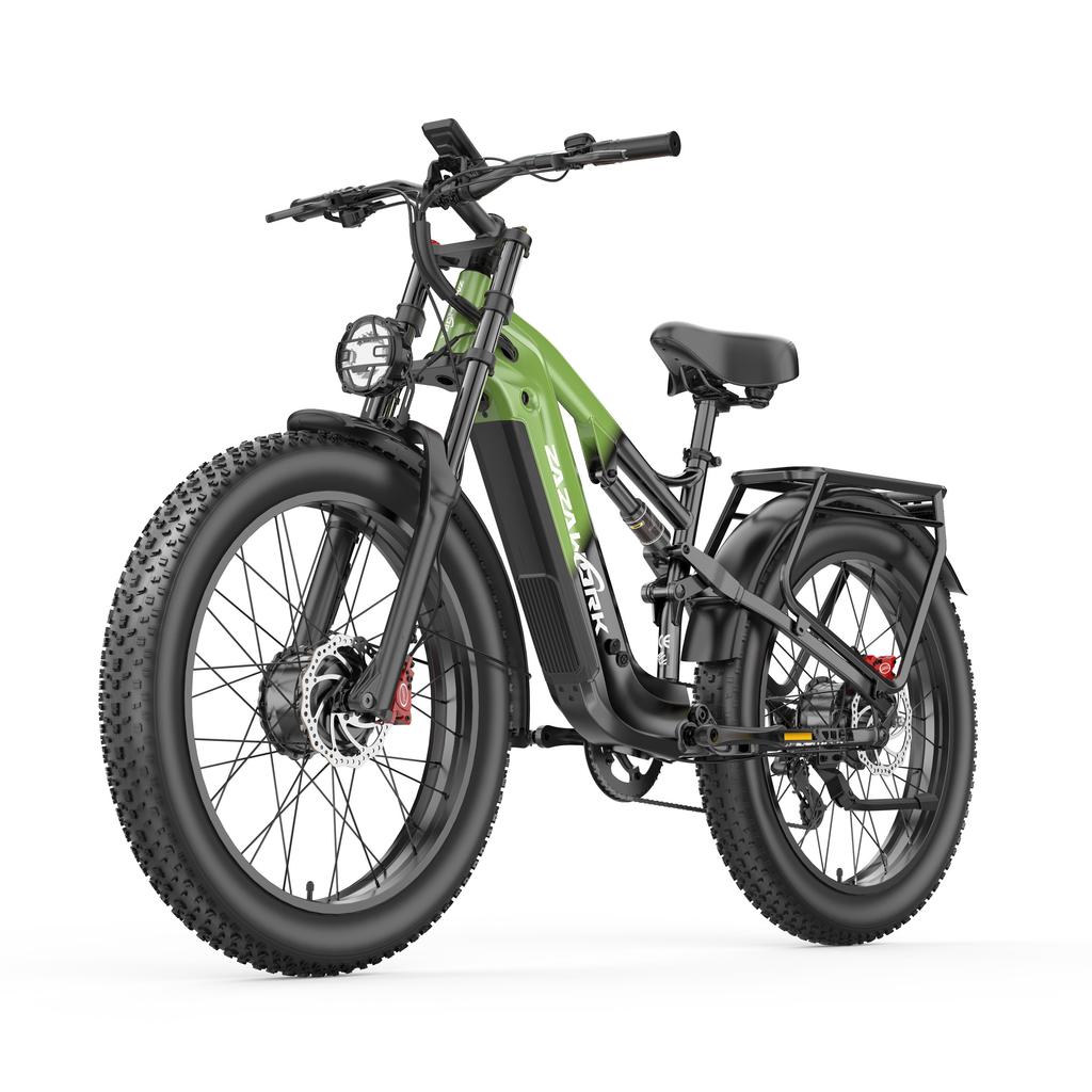 ZAZAWORK CF26MAX Electric Bicycle 1000W*2 Motor 48V25AH Battery 26 Inch Off-Road Tires 50 KM/H Top Seed 120KM Range E-Mountain Bike