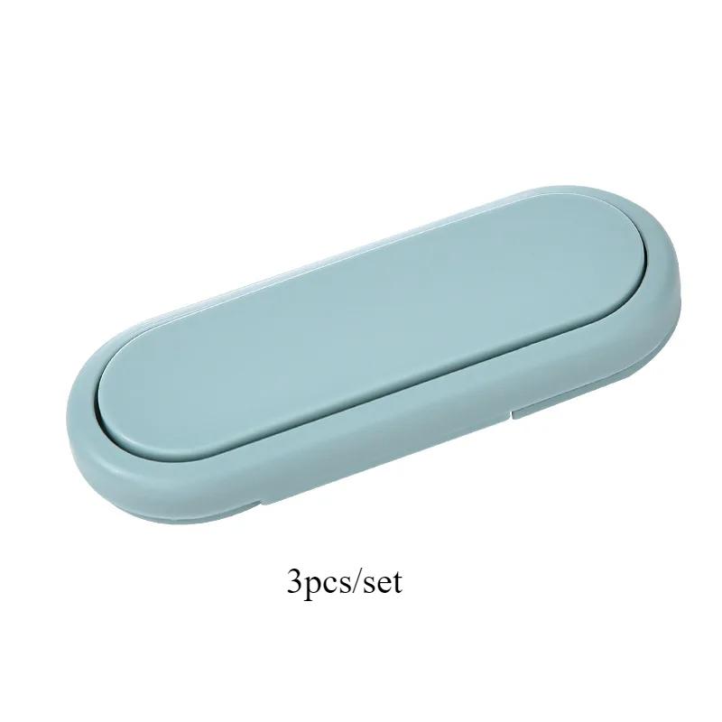 3pcs Anti-Pinch Safety Locks - Multifunctional Hand&Cabinet Door Locks for Refrigerator,Drawer Protection,Plastic,Refrigerator Locks,Protective Lock