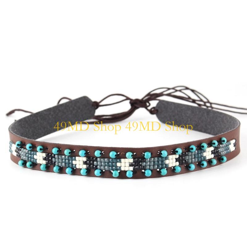 49MD Cowboy Hat Band DIY Western Hat Belt Western Beaded Hat band Studded Hat Band