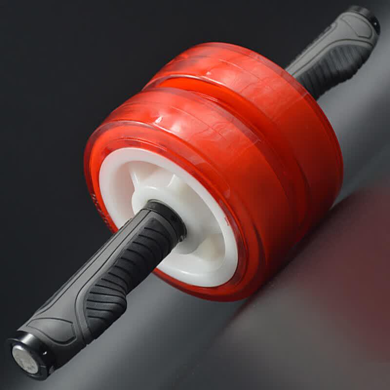 JINGGENG Automatic Rebound Dual Wheel Ab Roller
