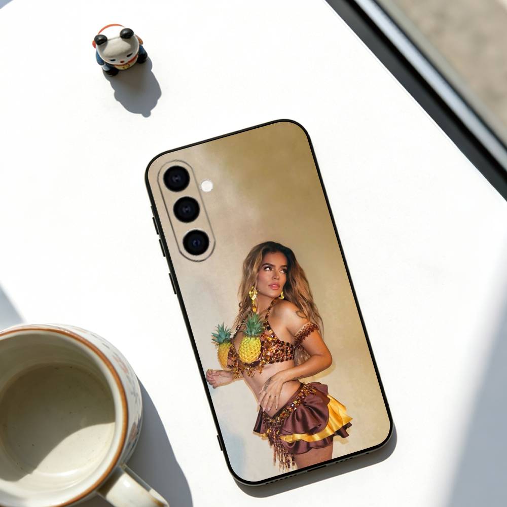 Singer Karol G Phone Case Soft black For Samsung Galaxy A73,A72,A71,A70,A53,A52,A51