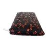 Inden-ya Inden Wallet Zipper Coin Case 1005 F Coin Pouch 05 Black Deer Leather x Red Lacquer Dragonfly Pattern L-shaped Zipper Outer Pocket 1 Card