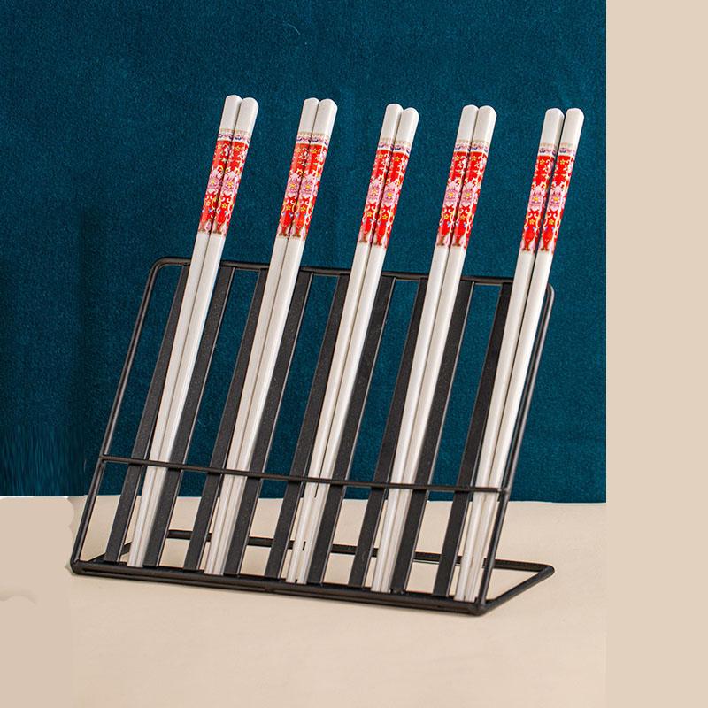 5 Pairs /10 Pairs High-end Prevent Mold High-temperature Resistant Ceramic Chopsticks High-end Hotel Chopsticks Household Chopsticks