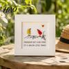 Nature Inspired Wall Hangings Handmade Sea Glass Bird Framed Art, Picture Frame, Decorative Figurines Coastal Friendship Ornament, Christmas Tabletop