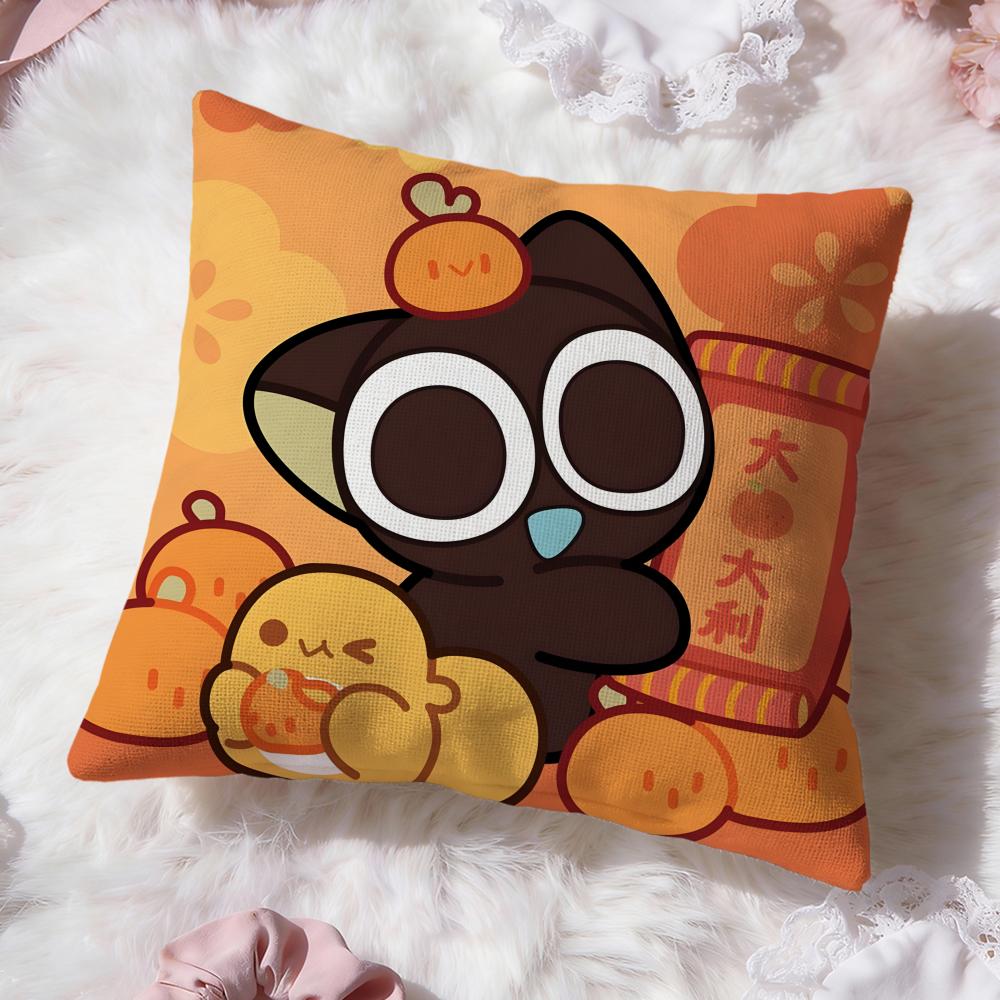 cute The Legend of Hei Cushion Cover Premium Comfort Reversible Pillow Cove -Two in One Design for Any Room & Car Interior