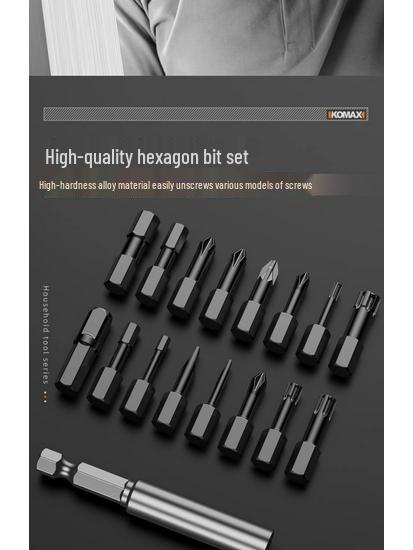 High-Impact Magnetic Drill & Screwdriver Bit Set