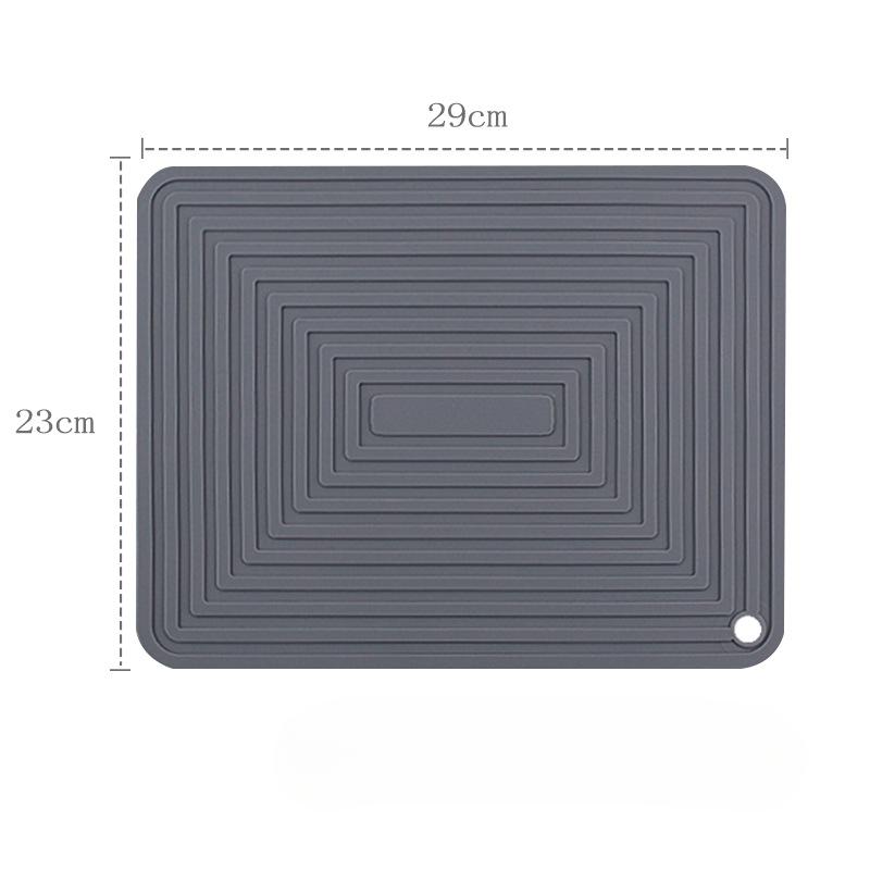 Large 29cm Silicone Pan Mat Square Thickened Heat Insulation Mat Non-slip Corrugated Kitchen Table Mat