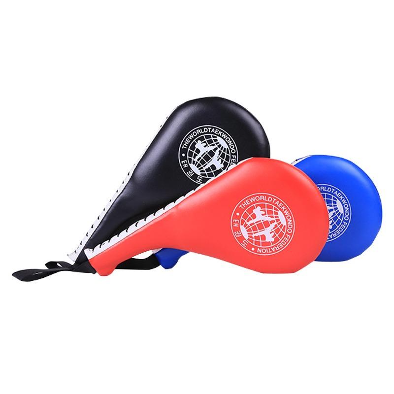 Taekwondo Target for Adult Kids PU Rebound Sponge Double Kick Pad Target for Trainig Thai Boxing Accessories Foot Kickboxing