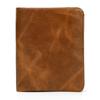 Premium Oil Wax Leather Bi-fold Wallet with Coin Pocket & Multiple Card Slots