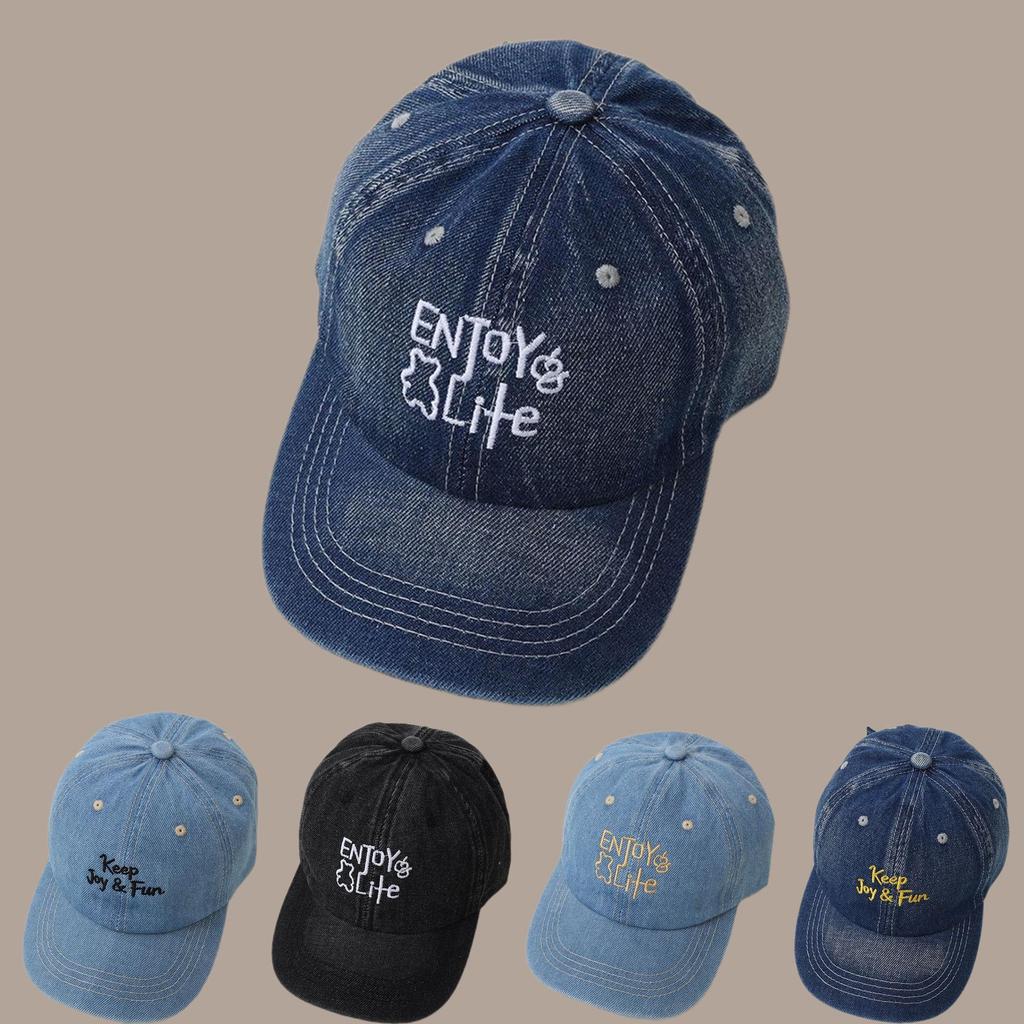 Children's Denim Duckbill Hat - Four Seasons 2026 New Style, Sun Protection Baseball Cap for Boys and Girls