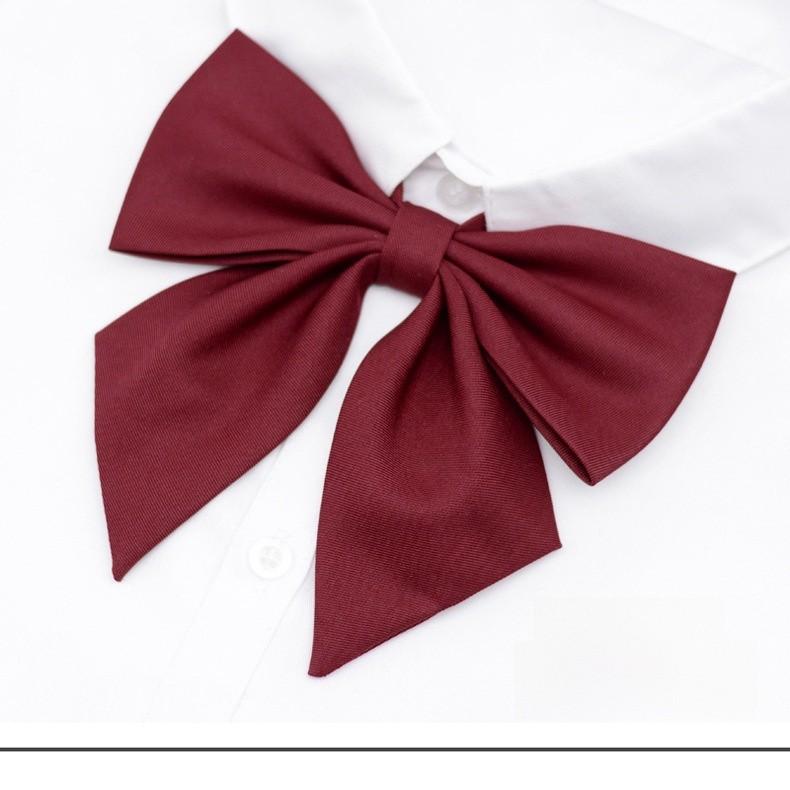 Adult Women School Uniform Bow Tie With Breathable Cotton For Office And Casual Wear