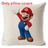 Super Bros Mario Pillow Cover Car Home Living Room Sofa Bedroom Cover Cushion