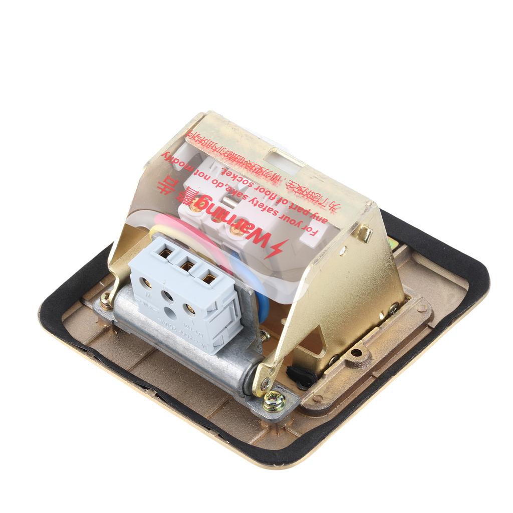 DT-T01 All-Copper Arc Waterproof Floor Socket Damping Luxury Multifunctional   Floor Socket Slow   Ground Socket