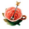 European Luxury Flower Ceramic Afternoon Tea Coffee Cup And Saucer Set Elegant French Black Tea Cup Dessert Saucer Coffee Spoon|Mugs