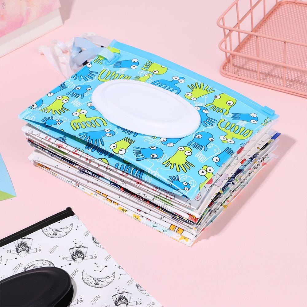 Heiße Baby-Feuchttücherbox mit Klappdeckel, Taschentuchbox, Reinigungstücher-Behälter, tragbare, wiederverwendbare Kosmetiktasche, Kinderwagen-Zubehör