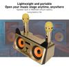 Karaoke Speaker HIFI Portable Cute Desk Speaker with 2 Wireless Microphone for Family KTV