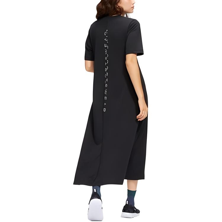 New Nike Short Sleeved Dress Women's Black CZ3550-010