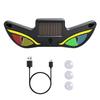 Car LED Solar Ambient Light Demon Eye Wireless Triangle Window Decor Neon Light Auto Atmosphere Lamp Car Accessories