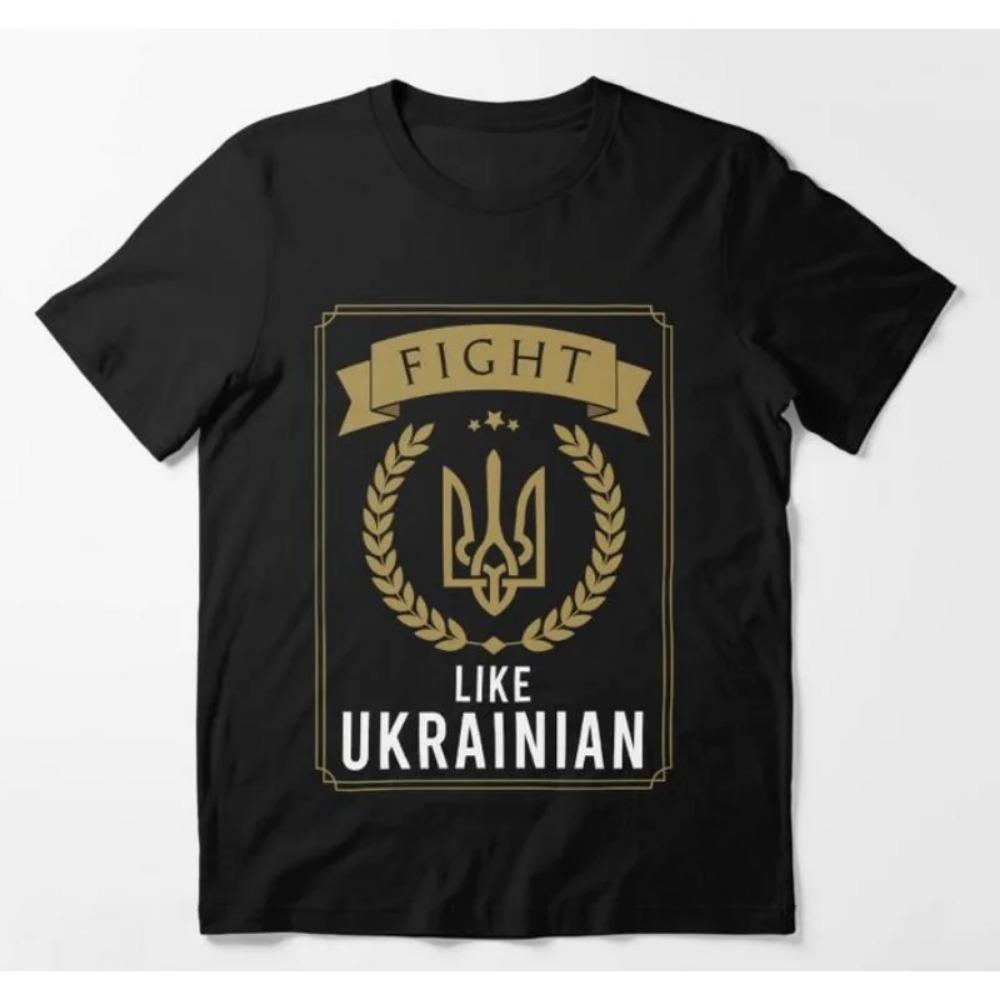 Good Evening We Are From Ukraine Fight Like Ukrainian T Shirt Unisex Women Short Sleeve Loose Breathable Casual Tees Tops ModaL