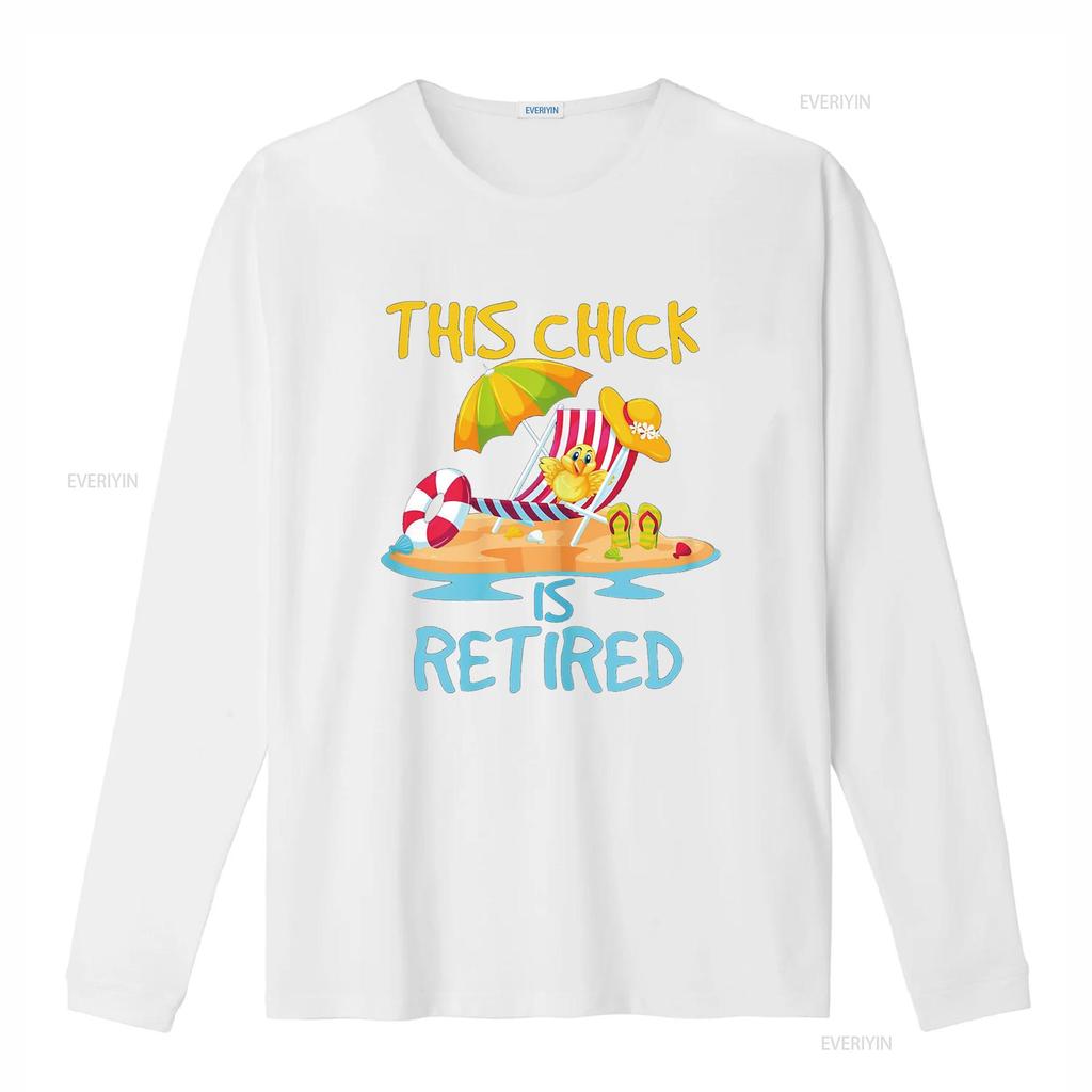 This Chick is retired Women Retirement T Shirt vintage Washed Comfortable fashion Slightly Unisex designer clothes Versatile